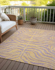 Fernelle Peach Washable Indoor - Outdoor Rug - LOOMLAN - LOOMLAN Rugs - Outdoor Rugs
