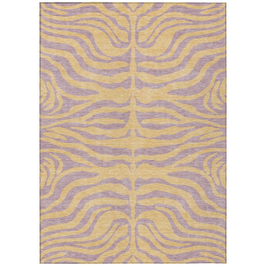 Fernelle Peach Washable Indoor - Outdoor Rug - LOOMLAN - LOOMLAN Rugs - Outdoor Rugs