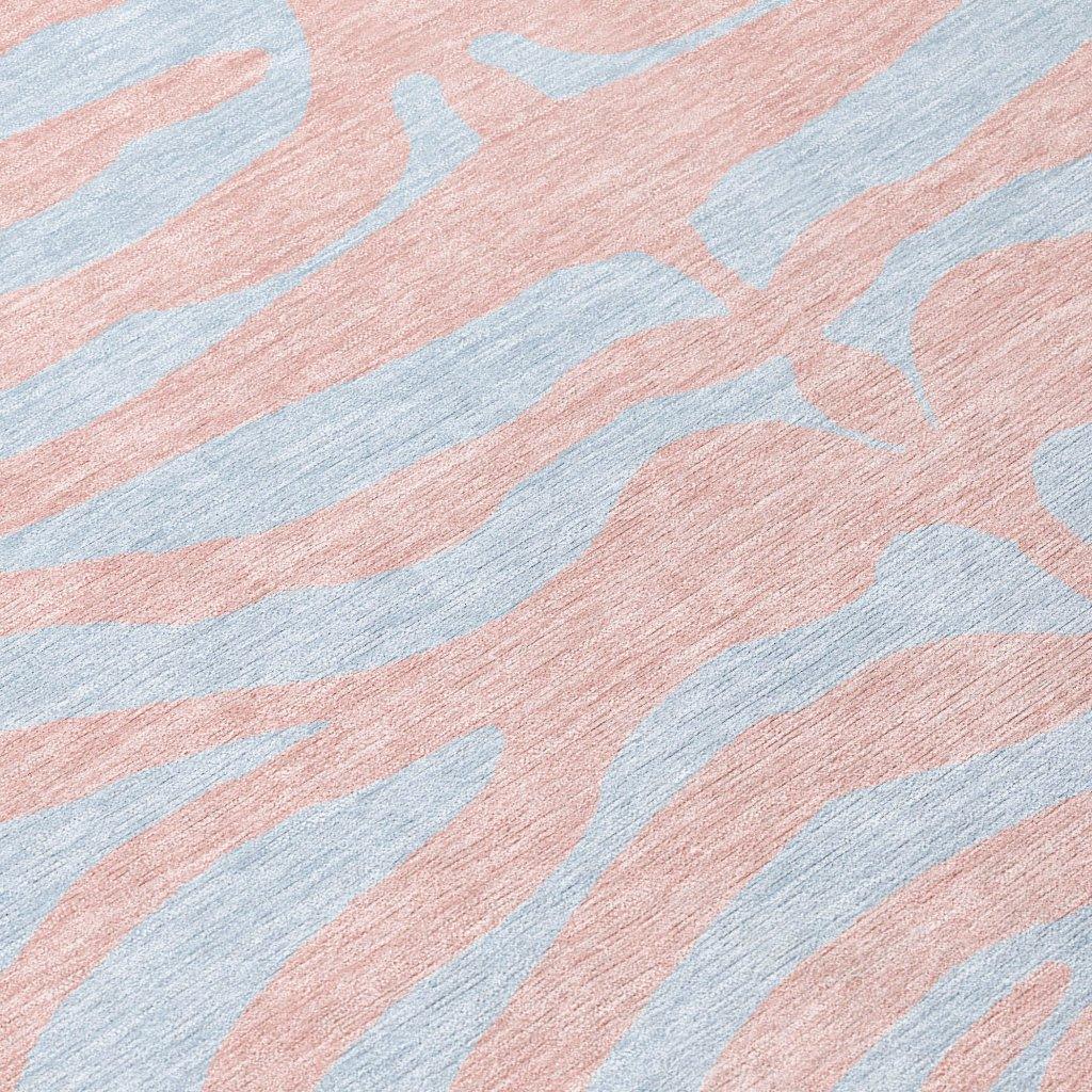 LOOMLAN Rugs Fernelle Pink Washable Indoor-Outdoor Rug