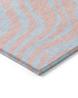 LOOMLAN Rugs Fernelle Pink Washable Indoor-Outdoor Rug