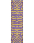 LOOMLAN Rugs Fernelle Purple Washable Indoor-Outdoor Rug