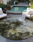 LOOMLAN Rugs Fibra Brown Washable Indoor-Outdoor Rug