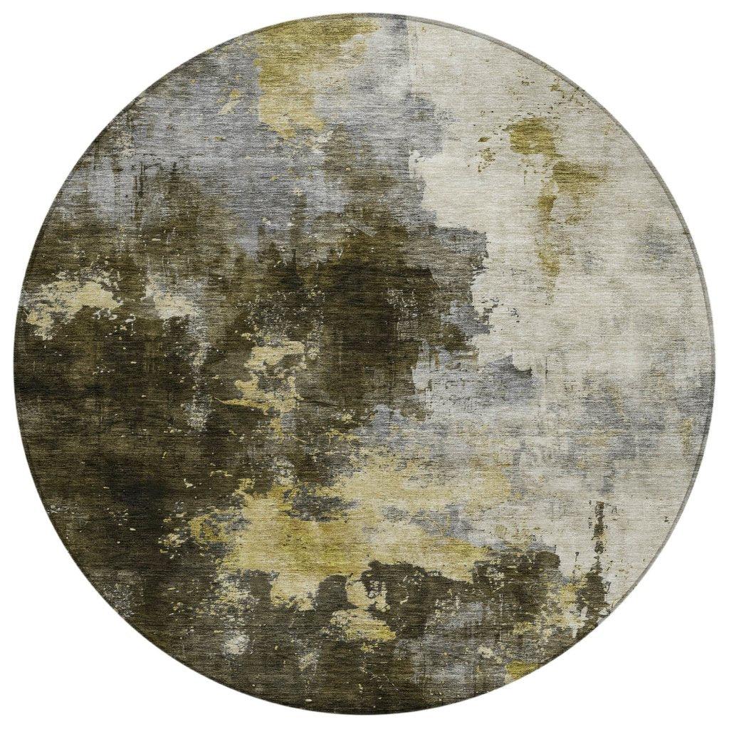 LOOMLAN Rugs Fibra Brown Washable Indoor-Outdoor Rug