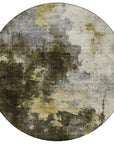LOOMLAN Rugs Fibra Brown Washable Indoor-Outdoor Rug