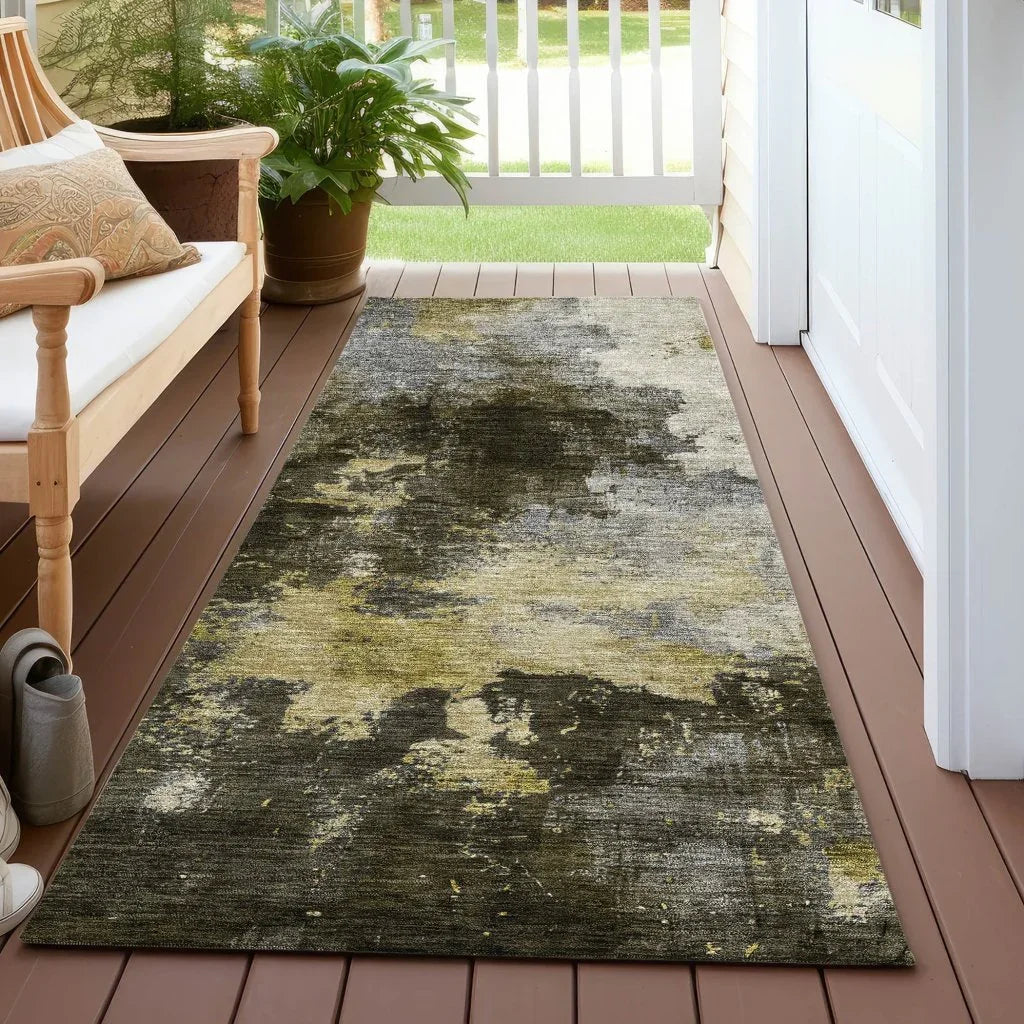 LOOMLAN Rugs Fibra Brown Washable Indoor-Outdoor Rug
