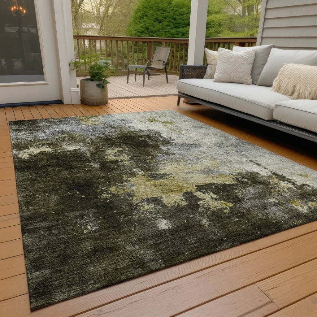 LOOMLAN Rugs Fibra Brown Washable Indoor-Outdoor Rug