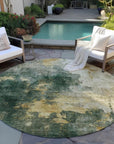 LOOMLAN Rugs Fibra Green Washable Indoor-Outdoor Rug