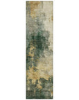 LOOMLAN Rugs Fibra Green Washable Indoor-Outdoor Rug