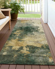 LOOMLAN Rugs Fibra Green Washable Indoor-Outdoor Rug