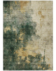 LOOMLAN Rugs Fibra Green Washable Indoor-Outdoor Rug