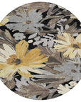 LOOMLAN Rugs Fibrosa Black Washable Indoor-Outdoor Rug