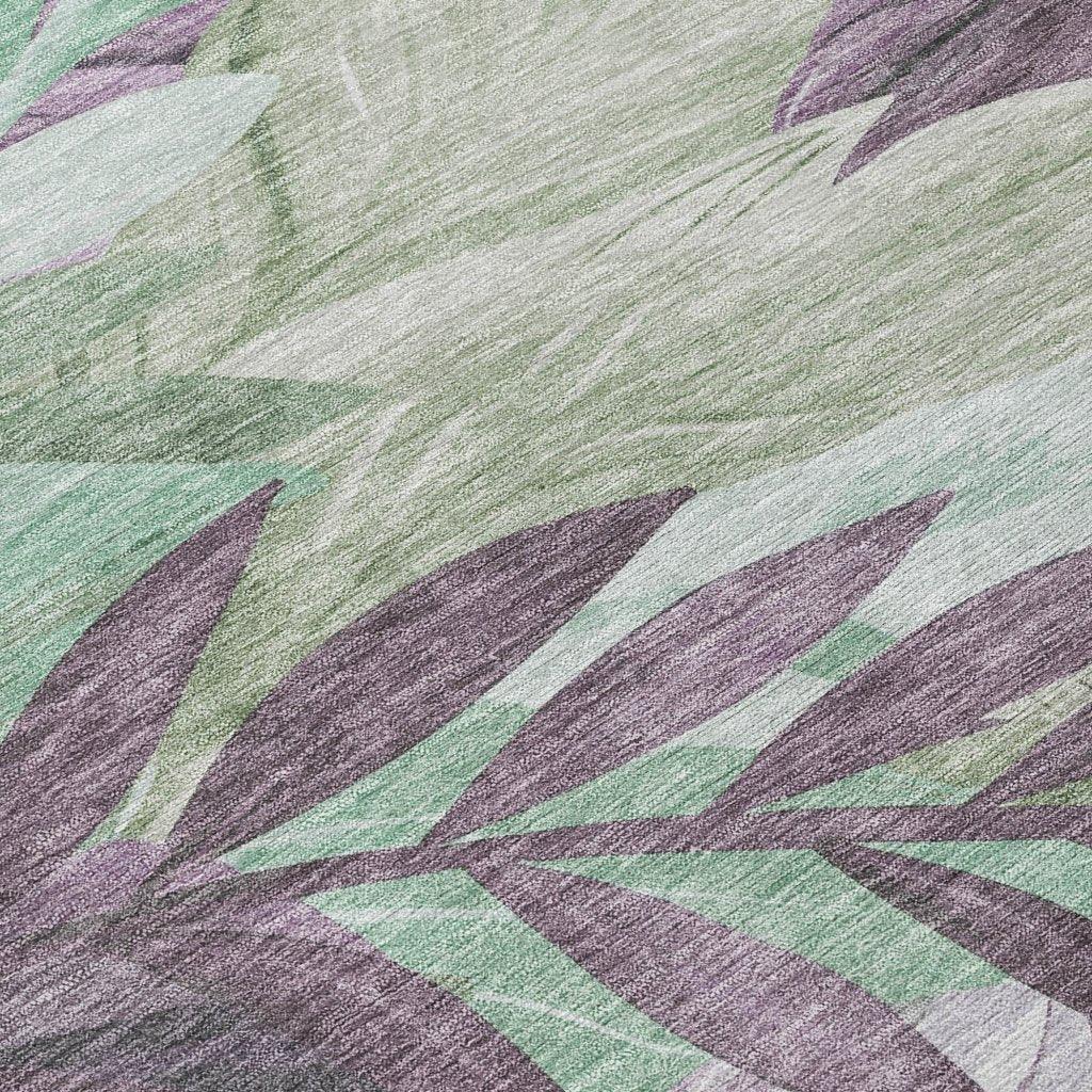 LOOMLAN Rugs Filone Purple Washable Indoor-Outdoor Rug
