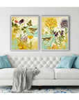LOOMLAN First Bird the Garden Artwork d Canvas Floating