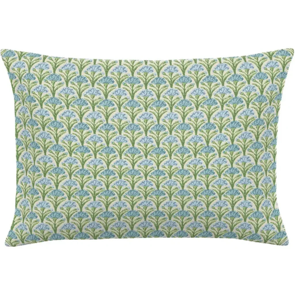 Flora Scallop Spring Handmade Outdoor Pillow - LOOMLAN - Earnest Collection - Outdoor Pillows