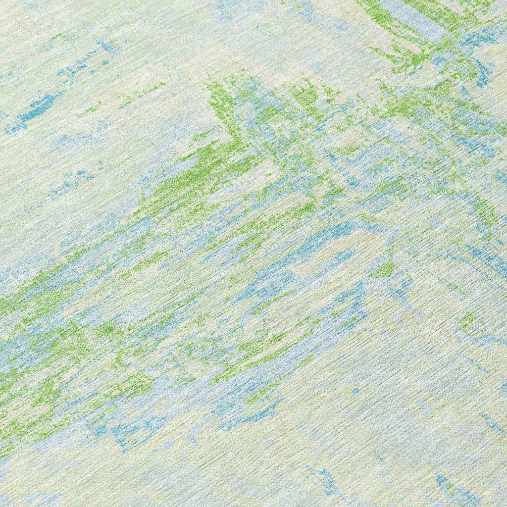 LOOMLAN Rugs Floraé Green Washable Indoor-Outdoor Rug