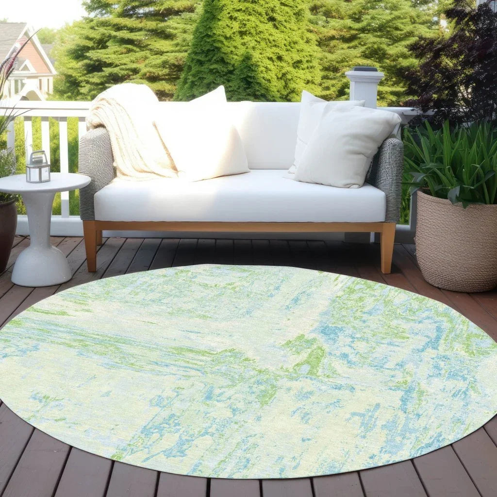 LOOMLAN Rugs Floraé Green Washable Indoor-Outdoor Rug