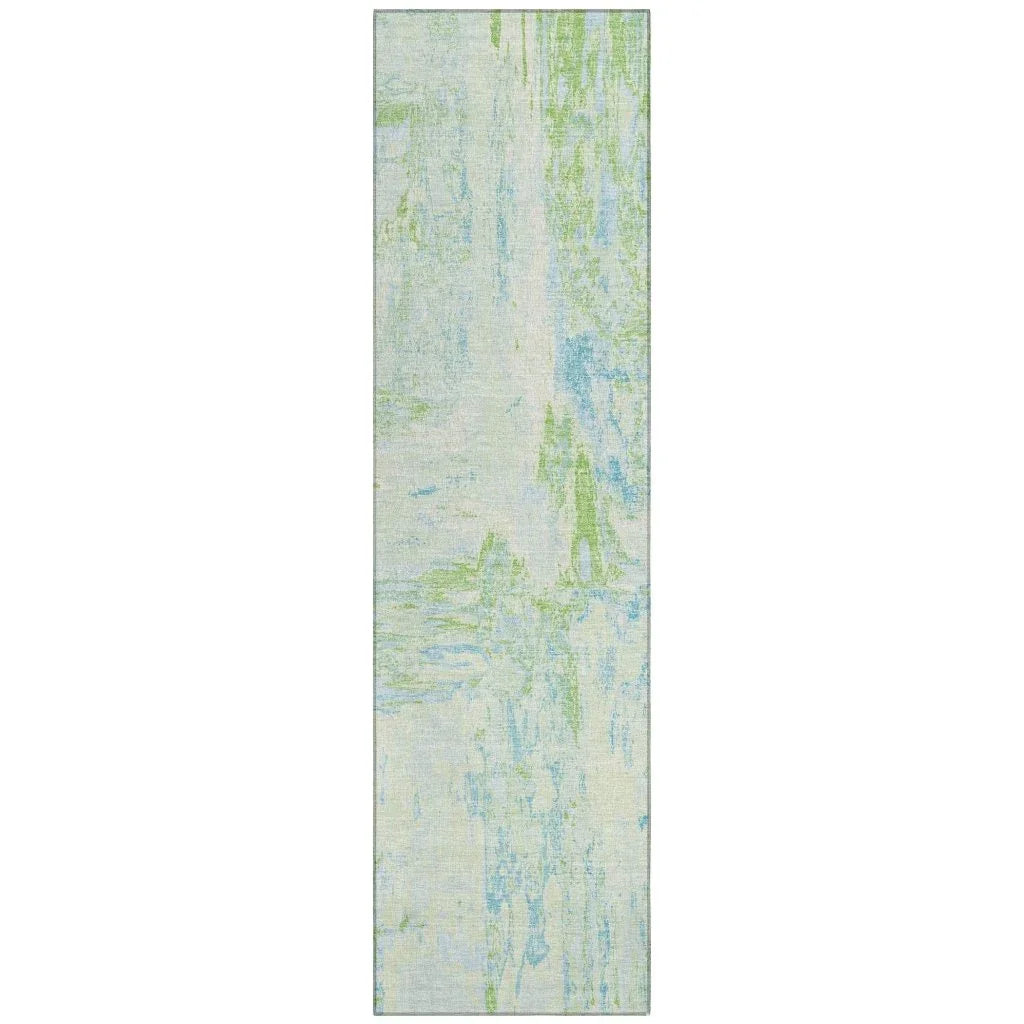 LOOMLAN Rugs Floraé Green Washable Indoor-Outdoor Rug