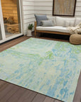 LOOMLAN Rugs Floraé Green Washable Indoor-Outdoor Rug