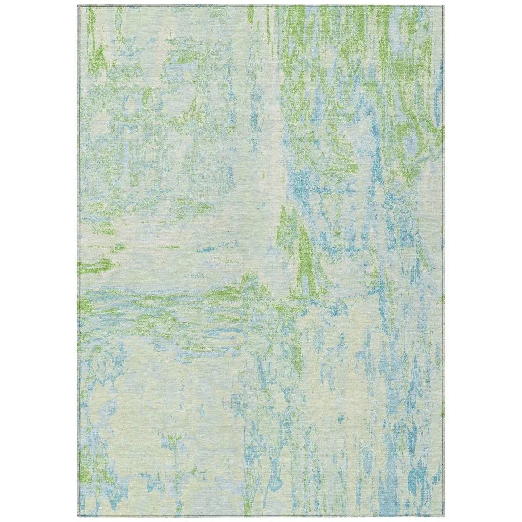 LOOMLAN Rugs Floraé Green Washable Indoor-Outdoor Rug
