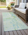 LOOMLAN Rugs Floraé Green Washable Indoor-Outdoor Rug
