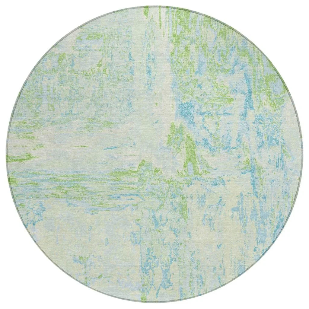 LOOMLAN Rugs Floraé Green Washable Indoor-Outdoor Rug