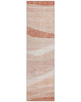 LOOMLAN Rugs Florence Orange Washable Indoor-Outdoor Rug