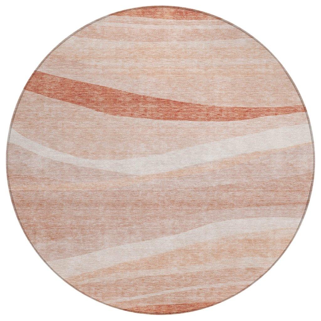 LOOMLAN Rugs Florence Orange Washable Indoor-Outdoor Rug