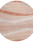 LOOMLAN Rugs Florence Orange Washable Indoor-Outdoor Rug