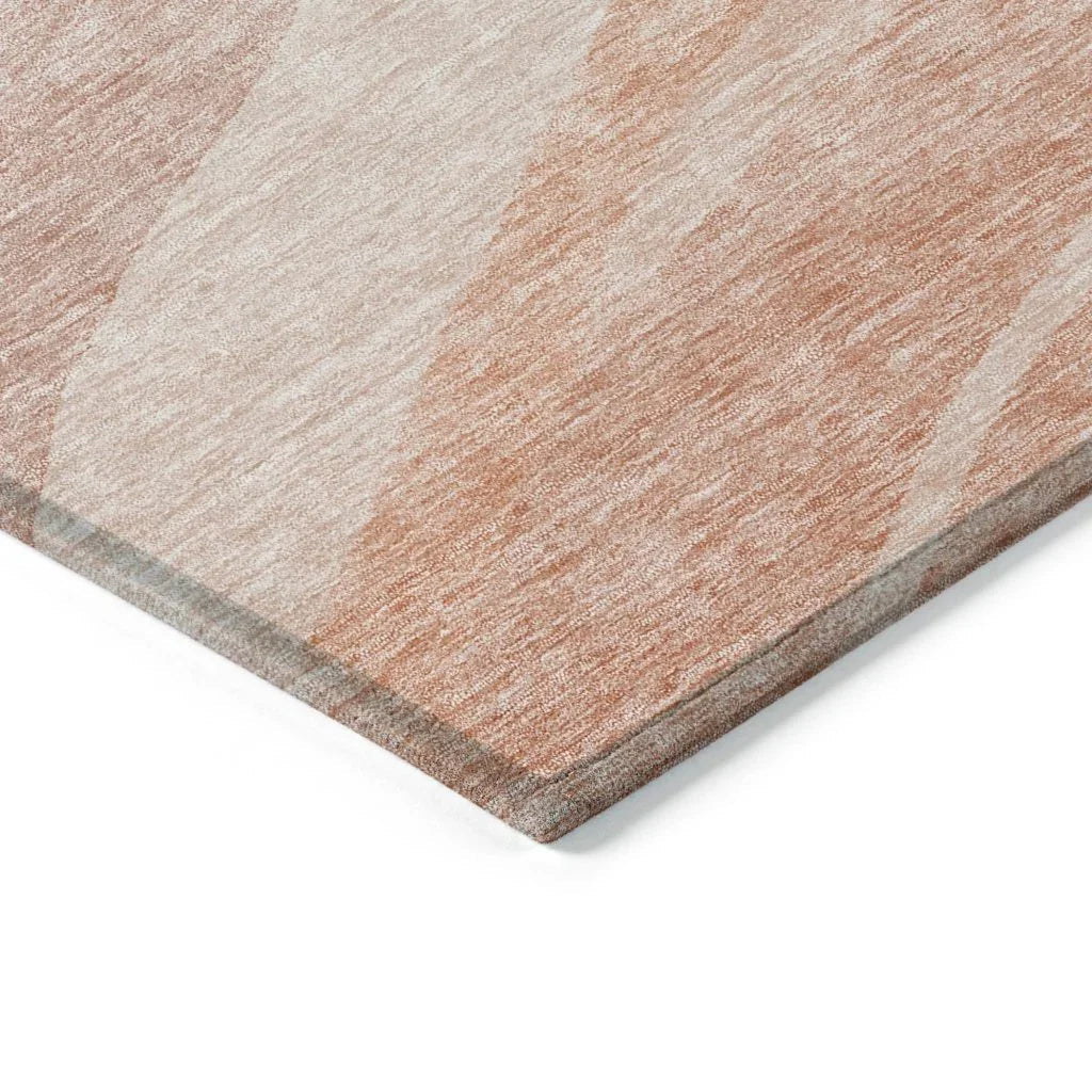 LOOMLAN Rugs Florence Orange Washable Indoor-Outdoor Rug