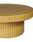 Flute Ceramic Glazed Patio Coffee Table - LOOMLAN - Seasonal Living - Outdoor Coffee Tables