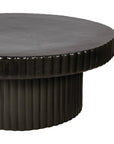 Flute Ceramic Glazed Patio Coffee Table - LOOMLAN - Seasonal Living - Outdoor Coffee Tables