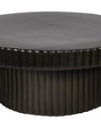 Flute Ceramic Glazed Patio Coffee Table - LOOMLAN - Seasonal Living - Outdoor Coffee Tables