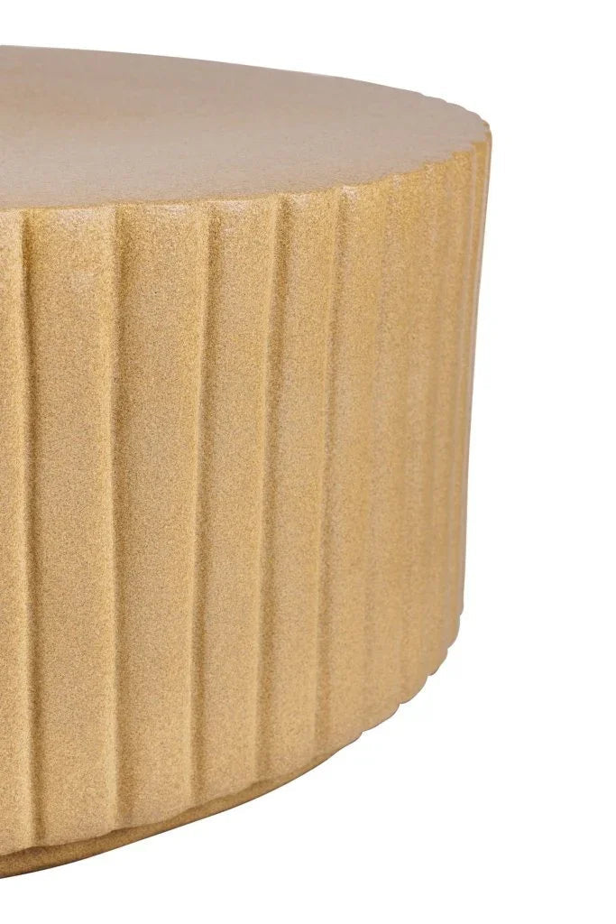 Seasonal Living Flute Ceramic Round Patio Accent Table