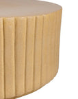 Seasonal Living Flute Ceramic Round Patio Accent Table
