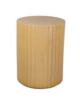 Seasonal Living Flute Ceramic Round Patio Accent Table