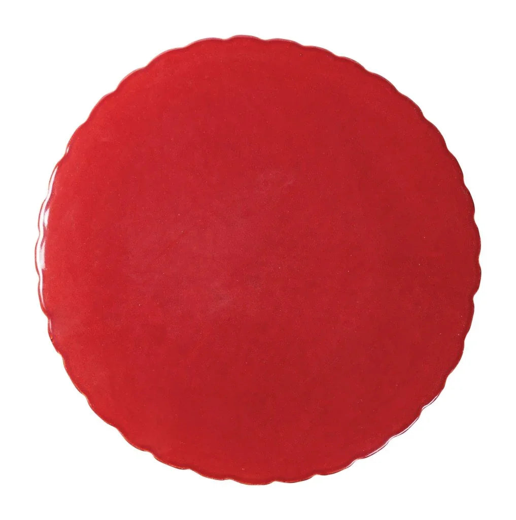 Seasonal Living Flute Ceramic Round Patio Accent Table