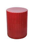 Seasonal Living Flute Ceramic Round Patio Accent Table