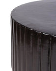 Seasonal Living Flute Ceramic Round Patio Accent Table