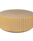Seasonal Living Flute Ceramic Round Patio Accent Table