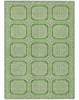 LOOMLAN Rugs Flutira Green Washable Indoor-Outdoor Rug