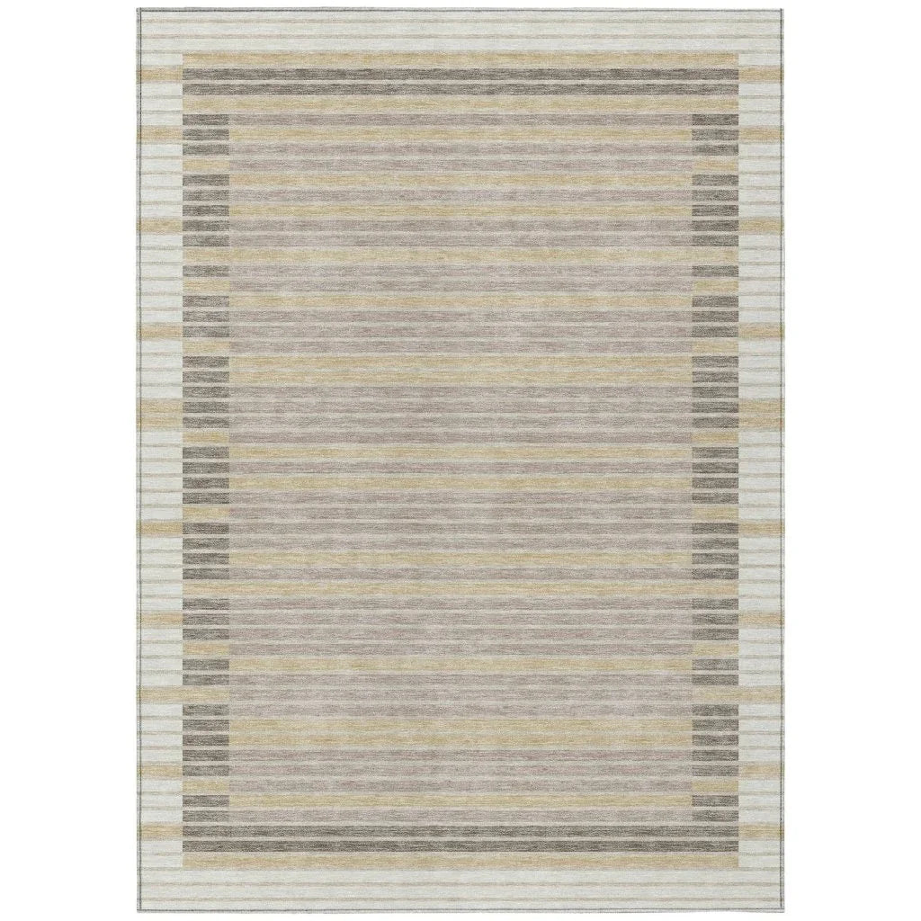 LOOMLAN Rugs Formelle Ivory Washable Indoor-Outdoor Rug