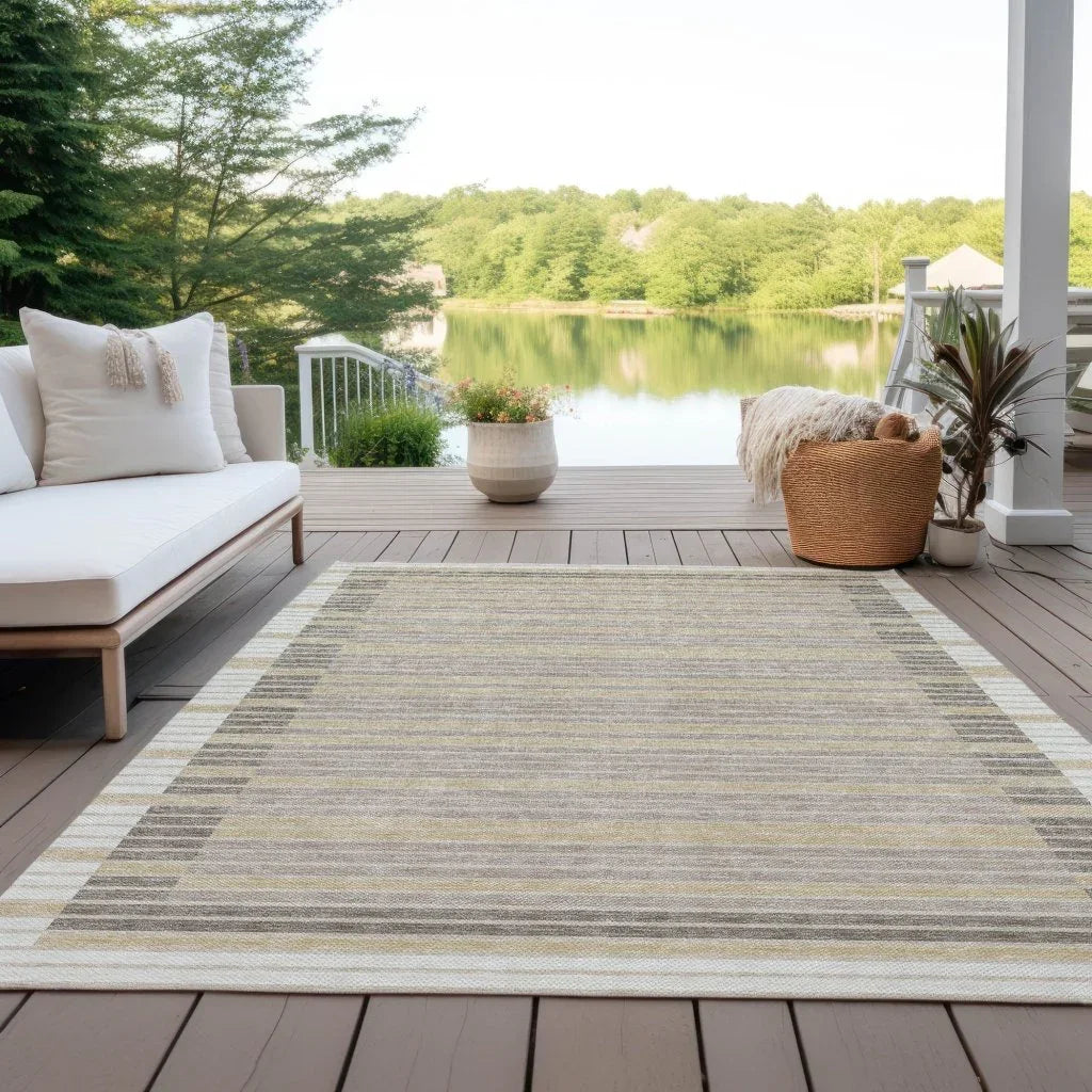 LOOMLAN Rugs Formelle Ivory Washable Indoor-Outdoor Rug