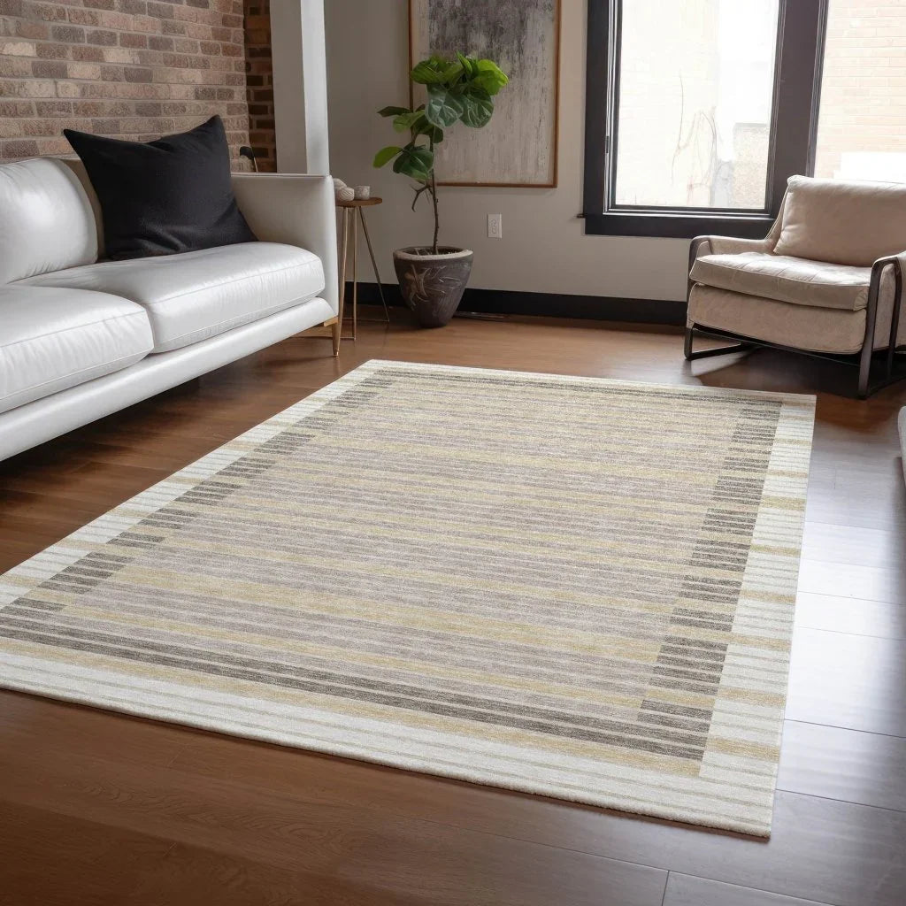LOOMLAN Rugs Formelle Ivory Washable Indoor-Outdoor Rug