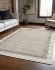 LOOMLAN Rugs Formelle Ivory Washable Indoor-Outdoor Rug