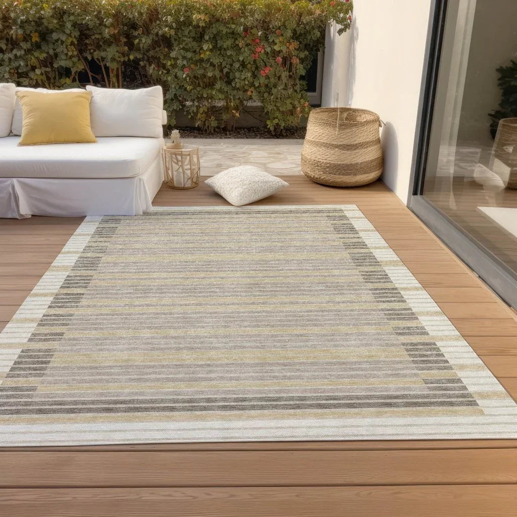 LOOMLAN Rugs Formelle Ivory Washable Indoor-Outdoor Rug