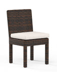 Montecito Sunbrella Armless Outdoor Dining Chair 2PC