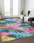 LOOMLAN Rugs Frayura Blue Washable Indoor-Outdoor Rug