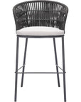 Freycinet Barstool Black - LOOMLAN - Zuo Modern - Outdoor Bar Stools