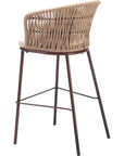 Freycinet Barstool Natural - LOOMLAN - Zuo Modern - Outdoor Bar Stools