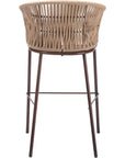 Freycinet Barstool Natural - LOOMLAN - Zuo Modern - Outdoor Bar Stools